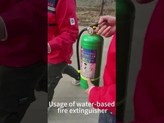 Μέθοδος χρήσης πυροσβεστήρα με βάση το νερό και χρήση πυροσβεστήρα