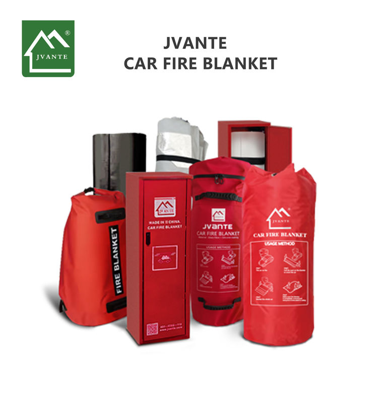 Car Carbon Fiber Black Fire Extinguisher Blanket Custom