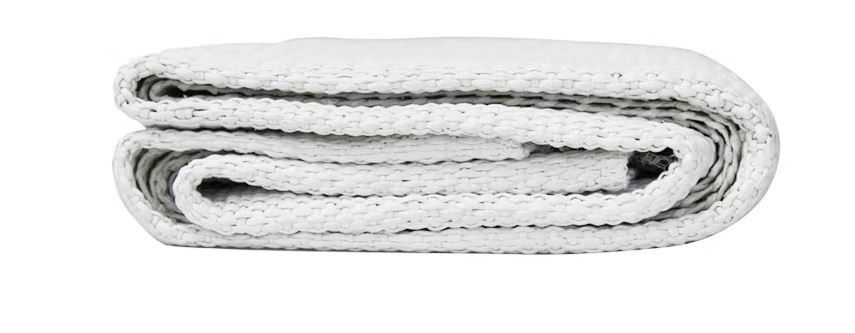 White Ceramic Fiber Fire Blanket Perfect Emergency Solution For Factorie