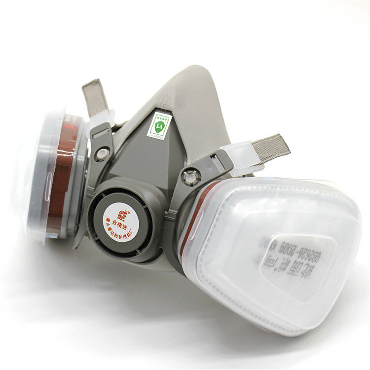 Reusable KN95 Half Face Gas Mask Dust Absorbing Respirator With Air Filtration