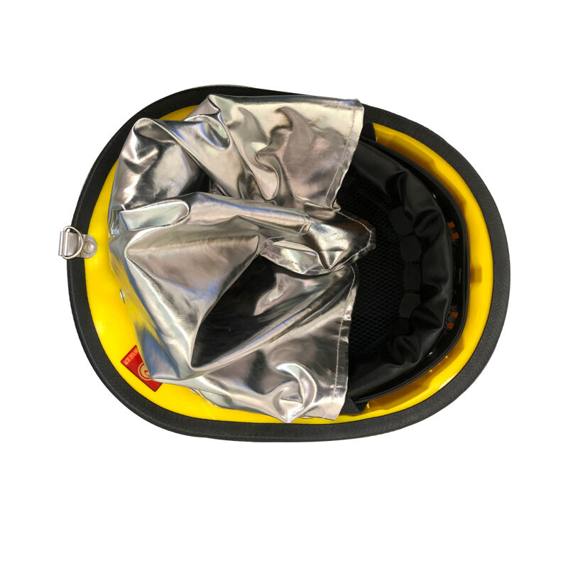 3C Certified Yellow Fire Helmet with Reflective Strips ABS+PC Safety Helmet for Fire Fighting and Industrial Use