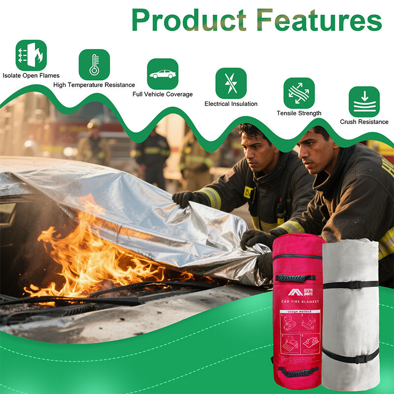 High Silica Fire Blanket 6x8m BS EN 13501-1 Certified 1200°C Reusable For Gas Station Parking Tunnel