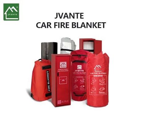 Υψηλή πυρίτιδα λευκή JAT-303 Πυροσβεστική κουβέρτα 0,6 πάχος Φυτολιθική οχήματα Πυροσβεστική κουβέρτα συγκόλληση Προστασία υψηλής ορατότητας
